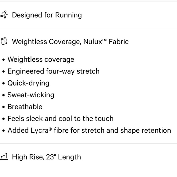 Lululemon Fast and Free HR crop 23” leggings - Picture 4 of 5